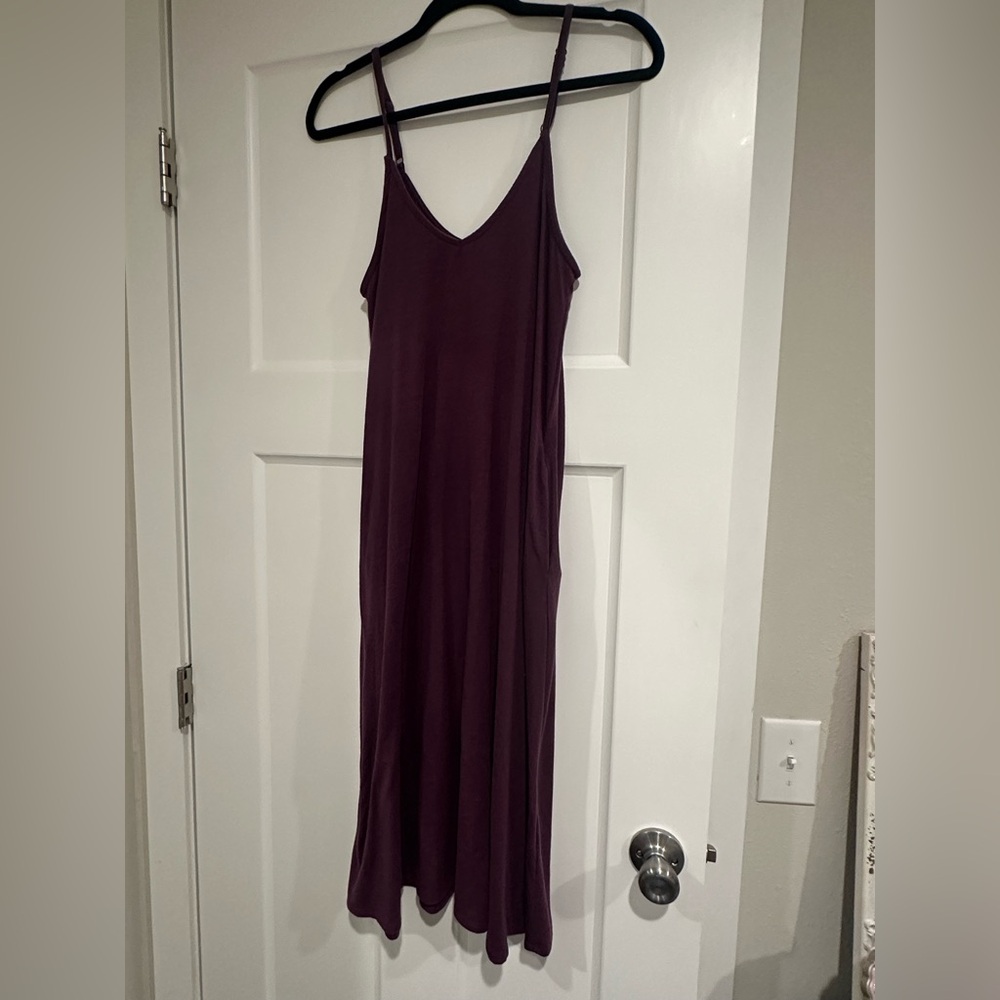 Zenana Outfitters Casual Purple Midi Dress